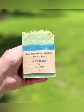 Hand Crafted - Artisan Soap - Blueberry & Thyme